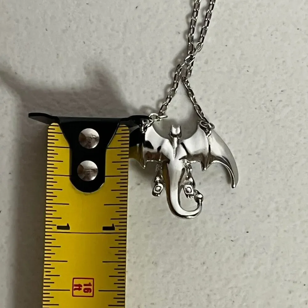 Charizard Pokemon Charm Pendant Necklace Charmander Jewelry Chain